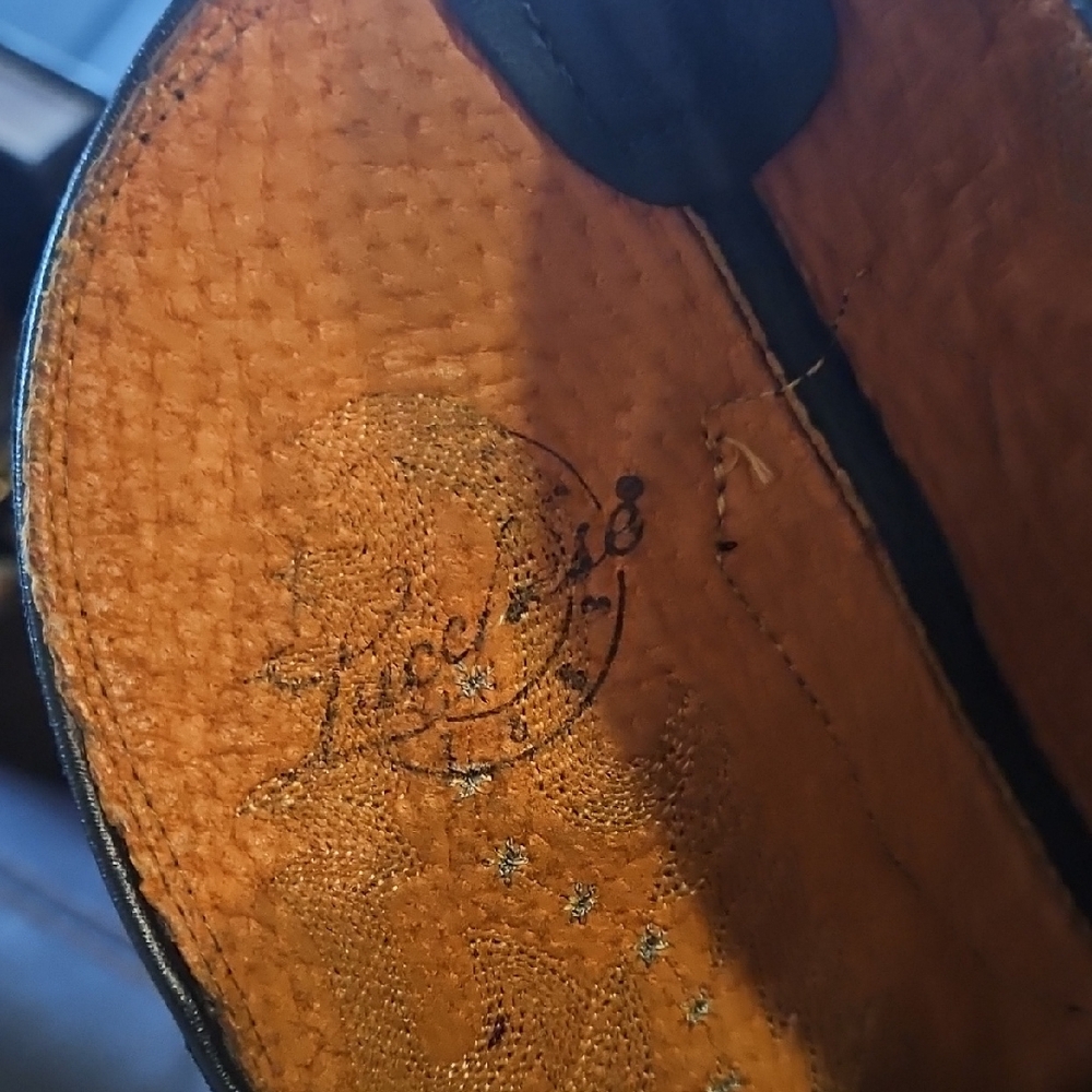 Lucchese Dark Leather Western Boots - Picture 2 of 11